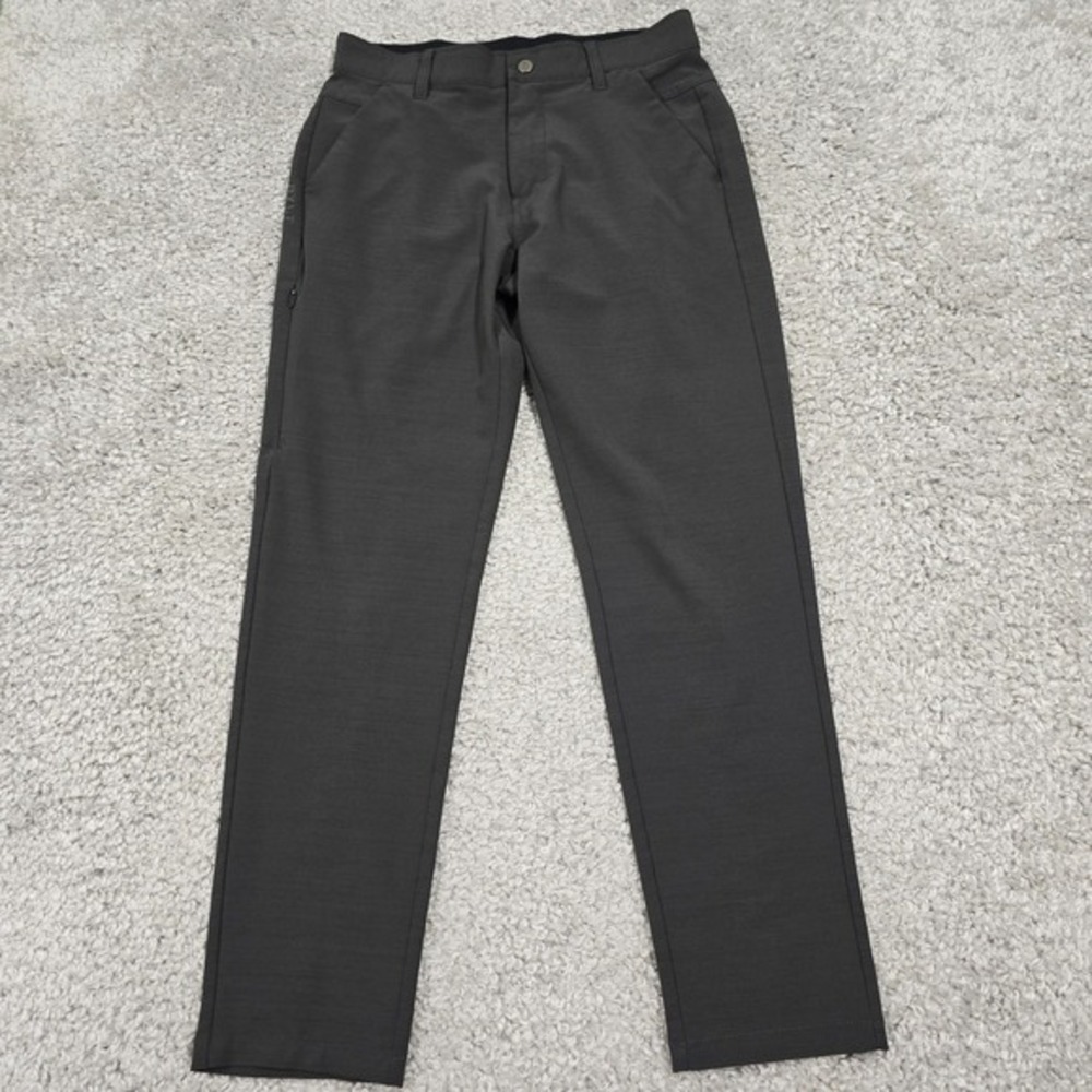BYLT Kinetic Everyday Pant Mens 30 Charcoal Grey Stretch Performance Slim Chino